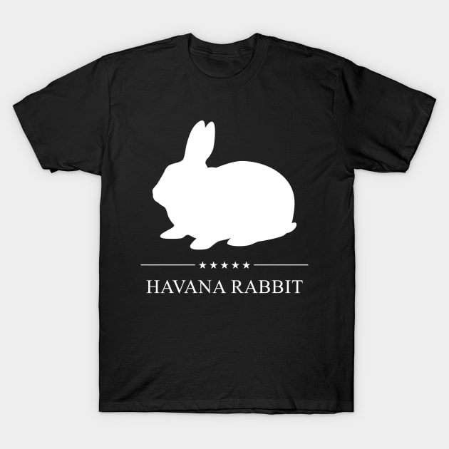 Havana Rabbit White Silhouette T-Shirt by millersye